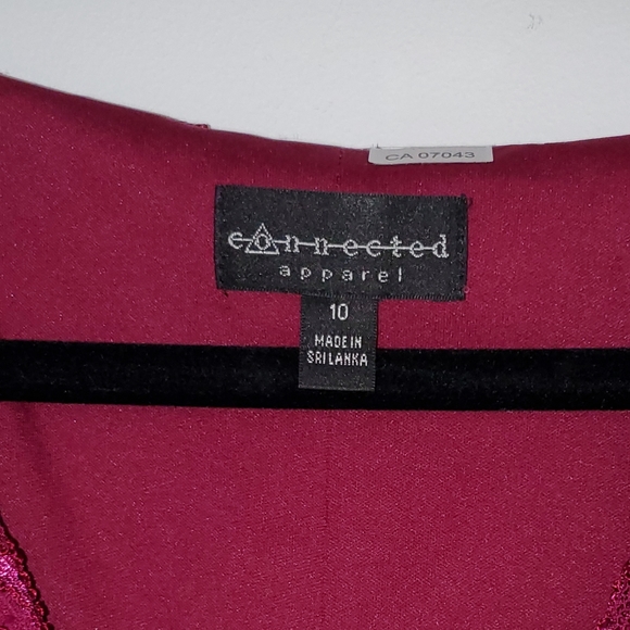 Fuchsia Sequined Dress - Picture 3 of 3